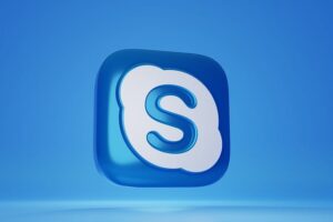 Skype app icon: white S on a blue rounded-square background.