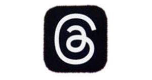 App icon: white looping spiral forming an 'a' on a black rounded-square background